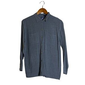 Gap gray button down shirt. Size large